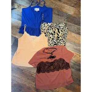 Lot Of 4 Womens Tank Tops M&L Multiple Brands